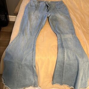 Rock & Roll Cowgirl Light Blue Flare Jeans